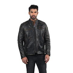 Men’s Black Ironforge Leather Jacket