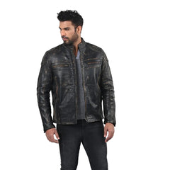 Men’s Black Ironforge Leather Jacket
