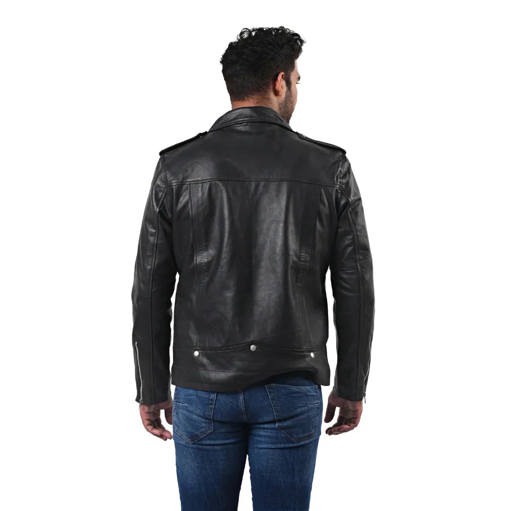 Men’s Black Ironveil Leather Jacket