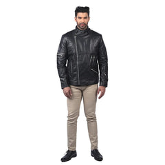 Men’s Black Kryzon Leather Jacket