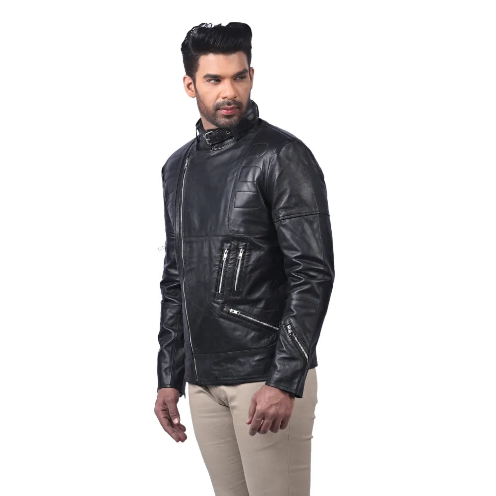 Men’s Black Kryzon Leather Jacket