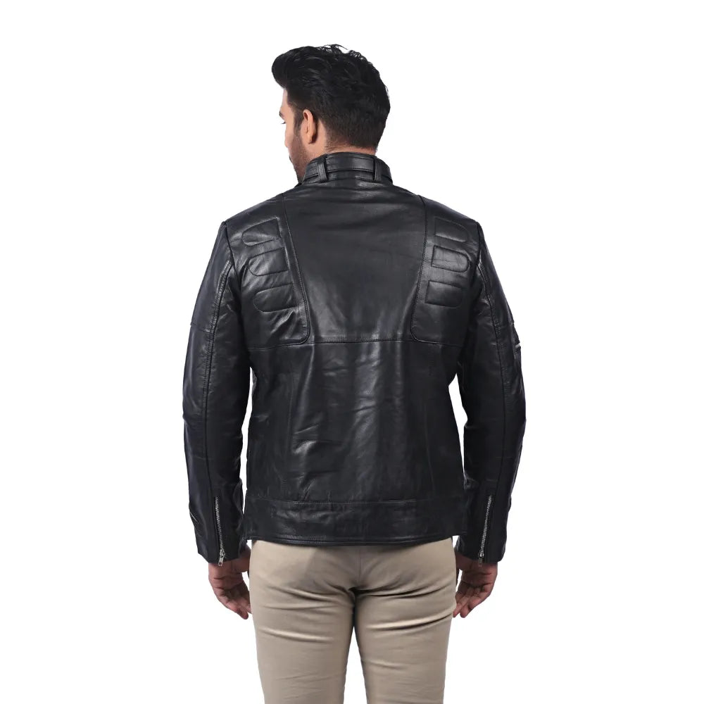 Men’s Black Kryzon Leather Jacket