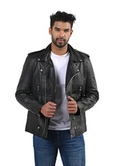 Men’s Black Leather Jacket