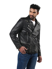 Men’s Black Leather Jacket