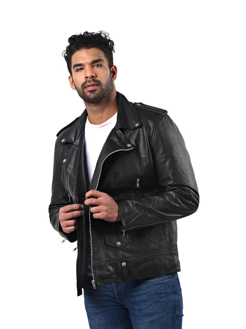 Men’s Black Leather Jacket