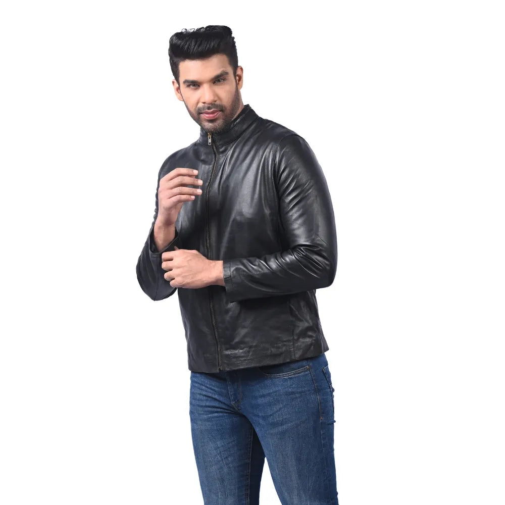 Men’s Black Lexton Leather Jacket