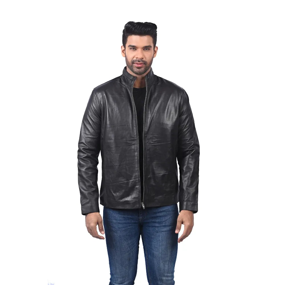 Men’s Black Lexton Leather Jacket