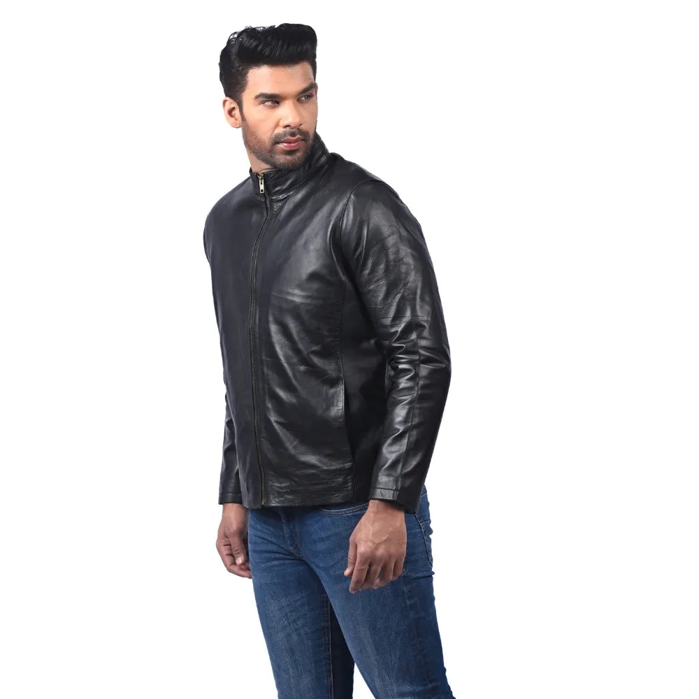 Men’s Black Lornex Leather Jacket