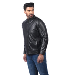 Men’s Black Lornex Leather Jacket