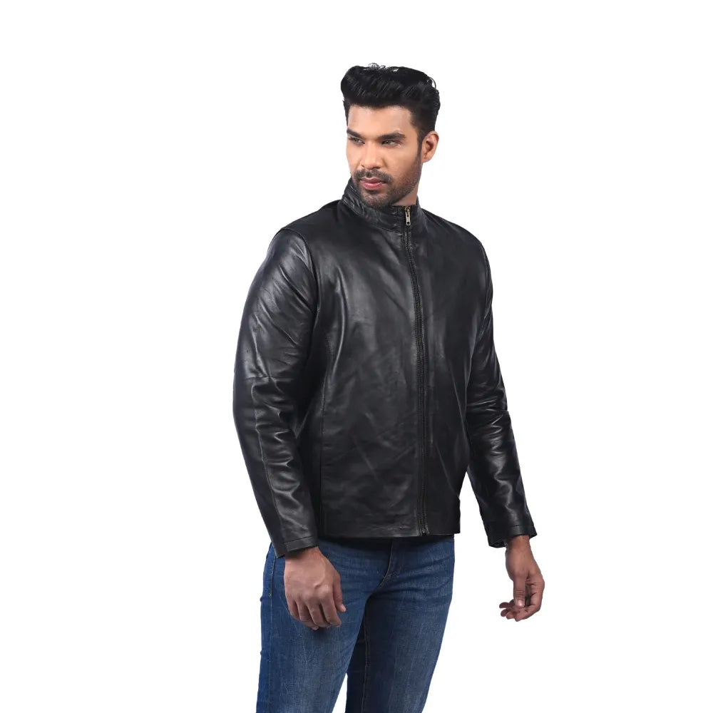 Men’s Black Lornex Leather Jacket