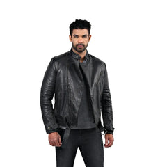 Men’s Black Nexor Leather Jacket