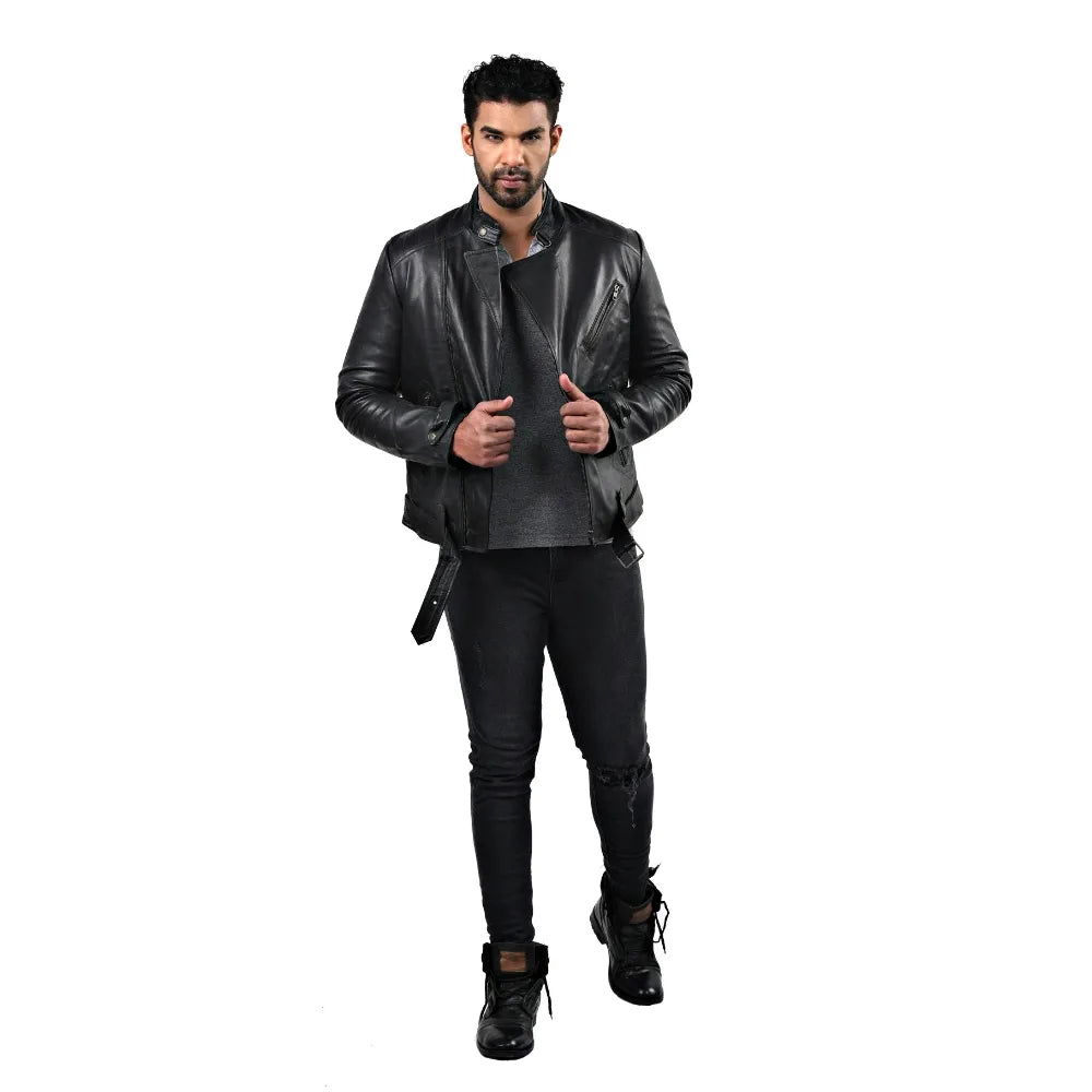 Men’s Black Nexor Leather Jacket