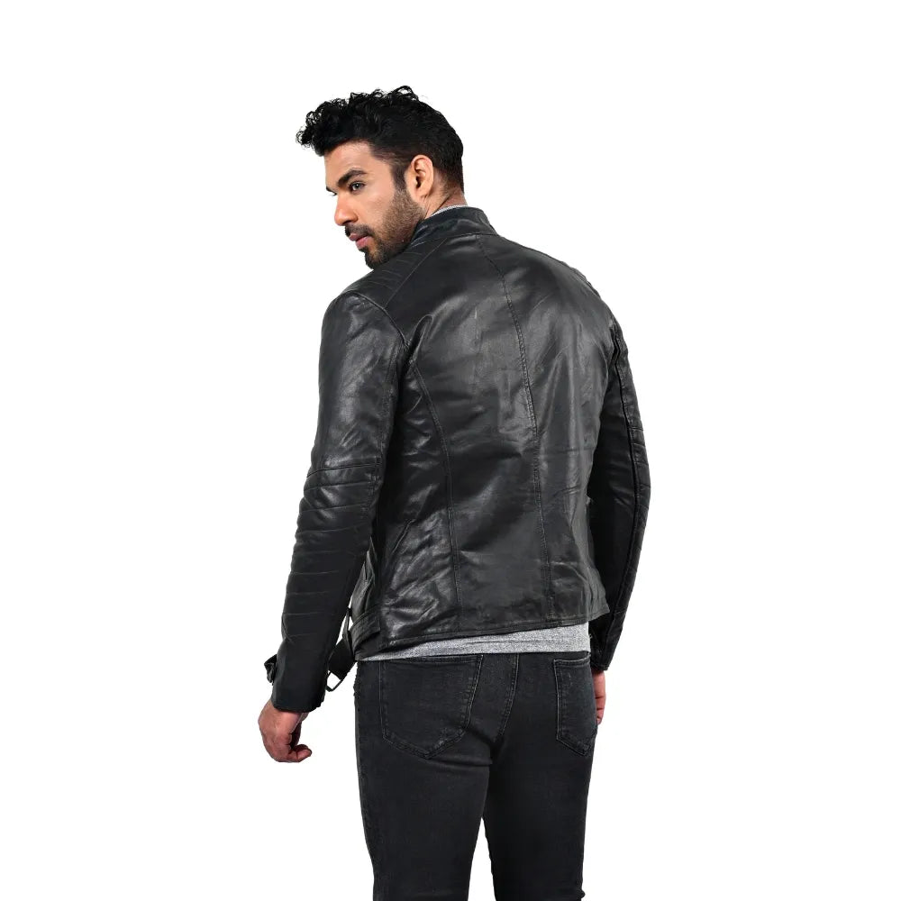 Men’s Black Nexor Leather Jacket