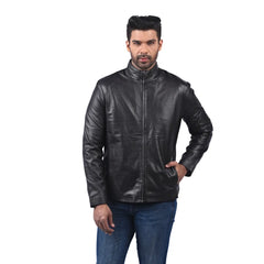 Men’s Black Nightforge Leather Jacket