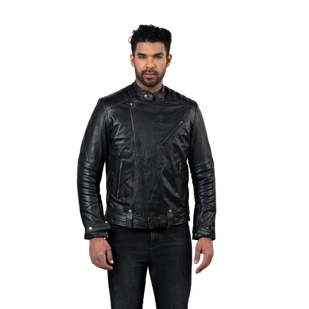 Men’s Black Raxel Leather Jacket