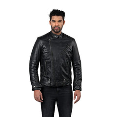 Men’s Black Raxel Leather Jacket