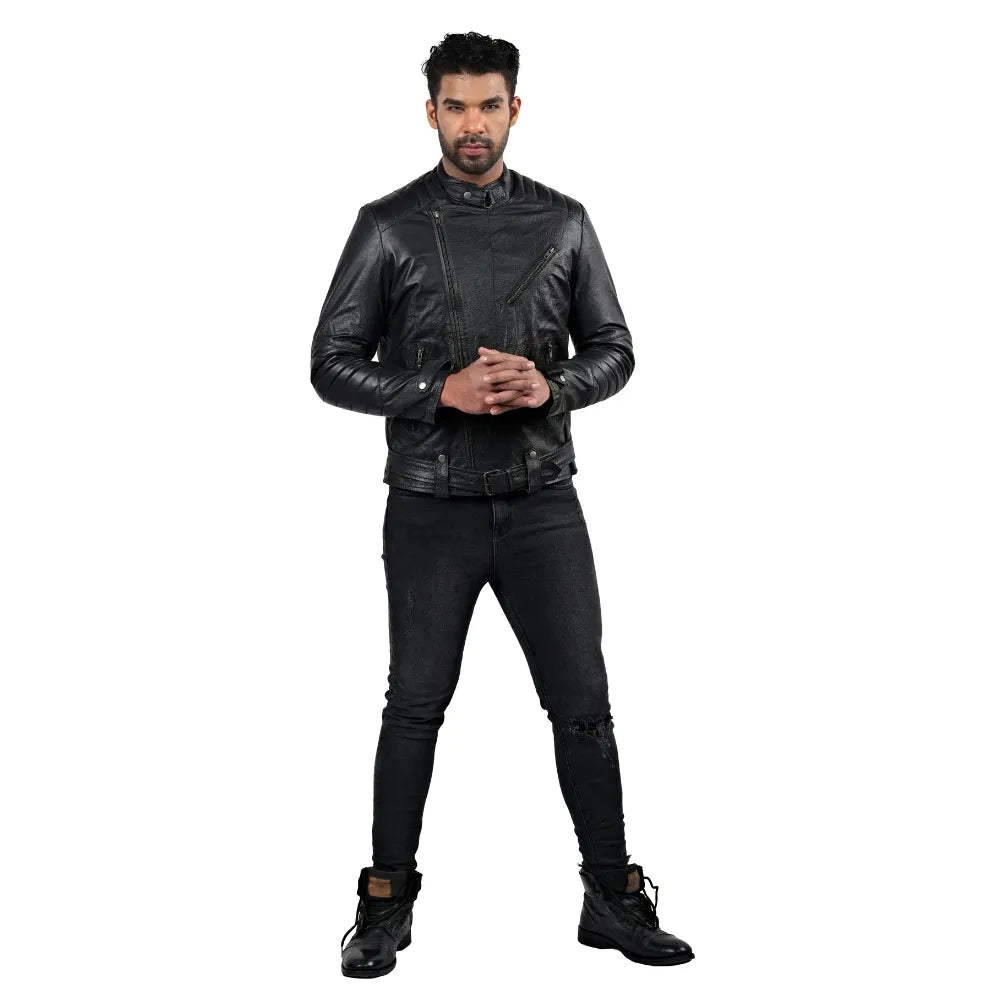 Men’s Black Raxel Leather Jacket