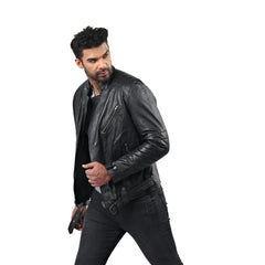 Men’s Black Raxel Leather Jacket
