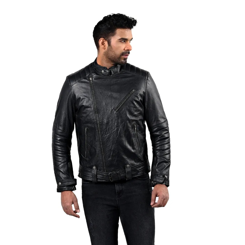 Men’s Black Raxel Leather Jacket