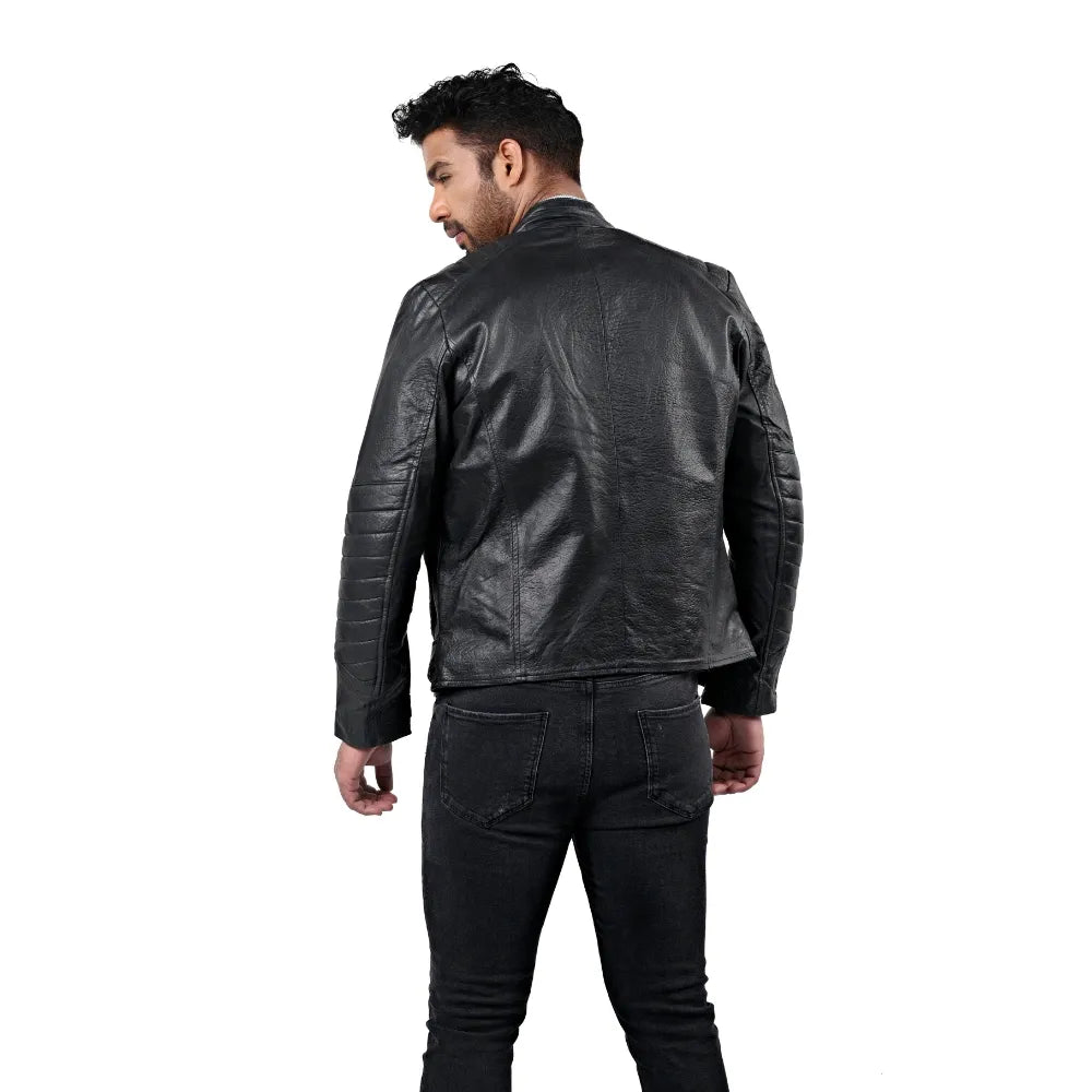 Men’s Black Raxel Leather Jacket