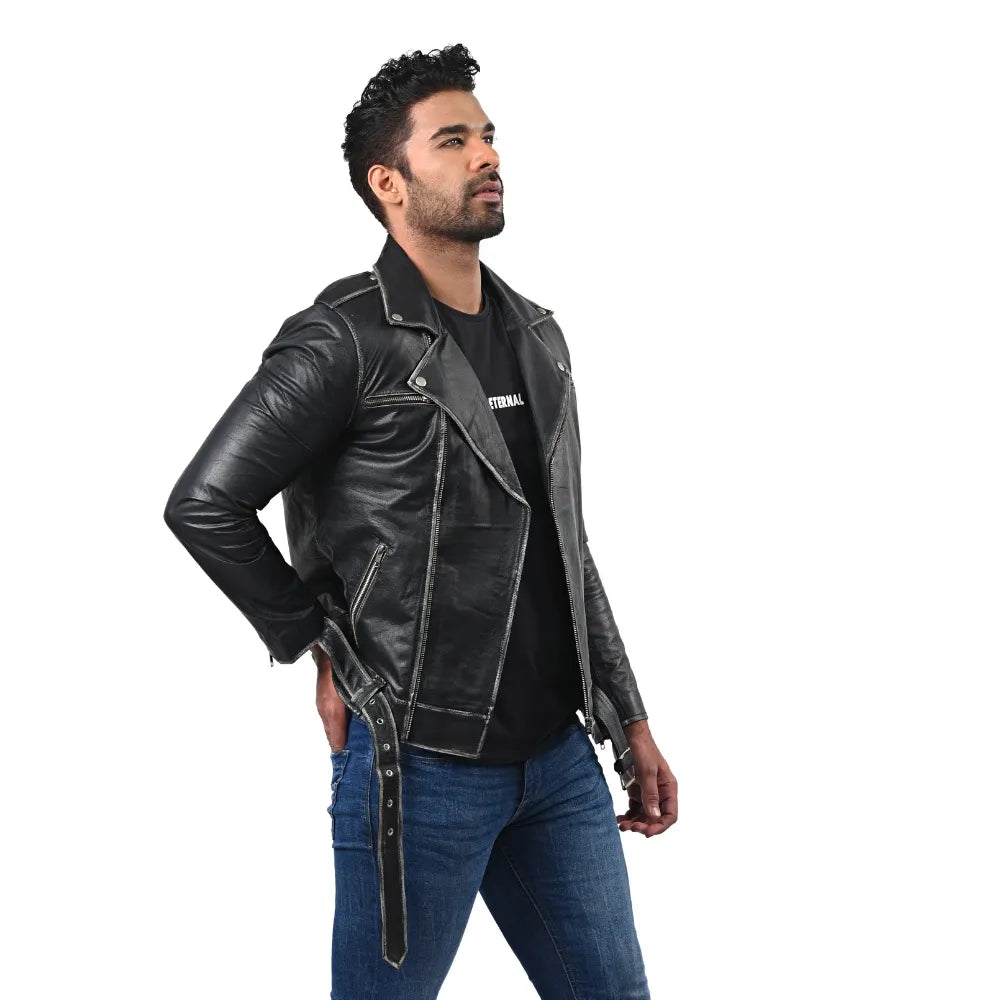 Men’s Black Real Leather Jacket