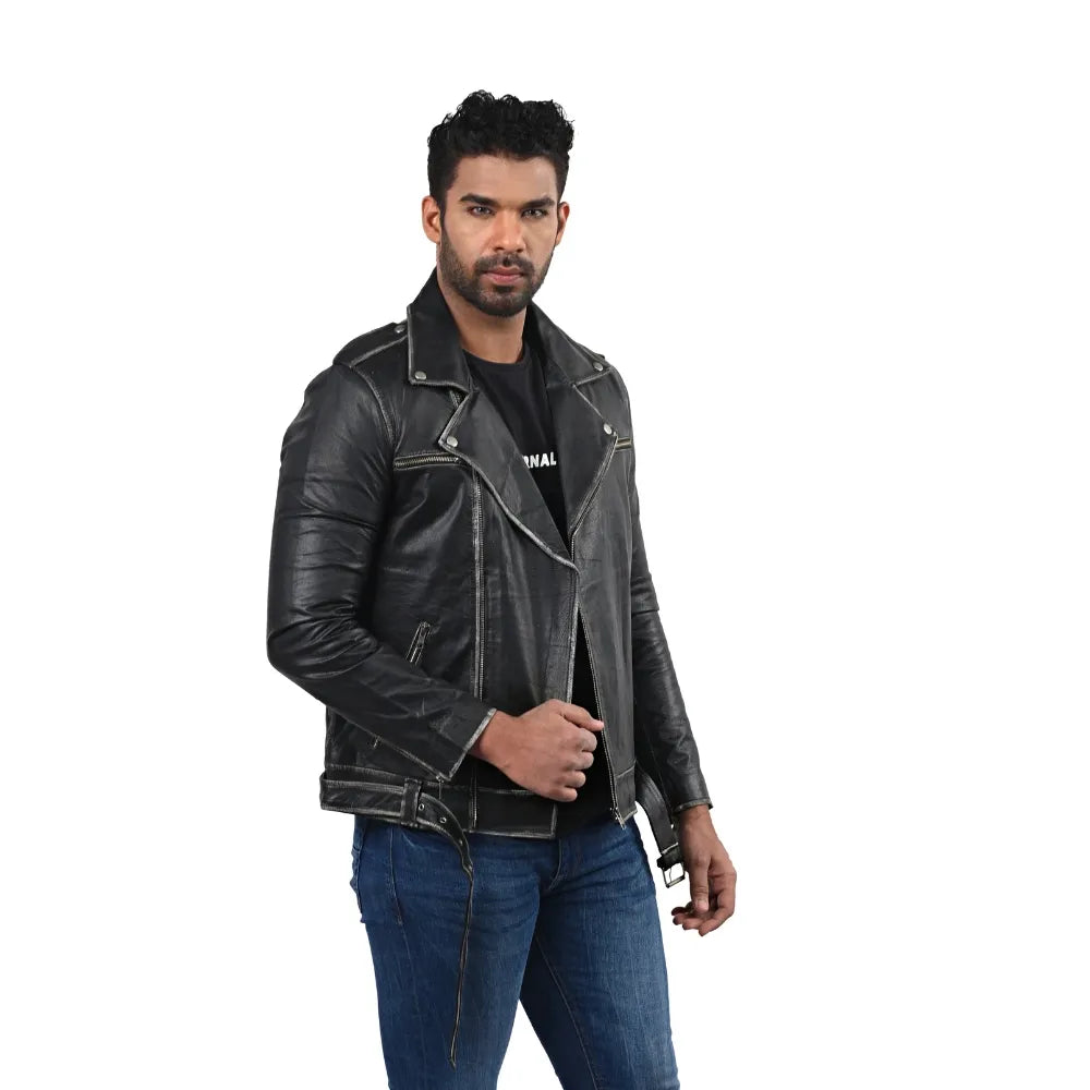 Men’s Black Real Leather Jacket