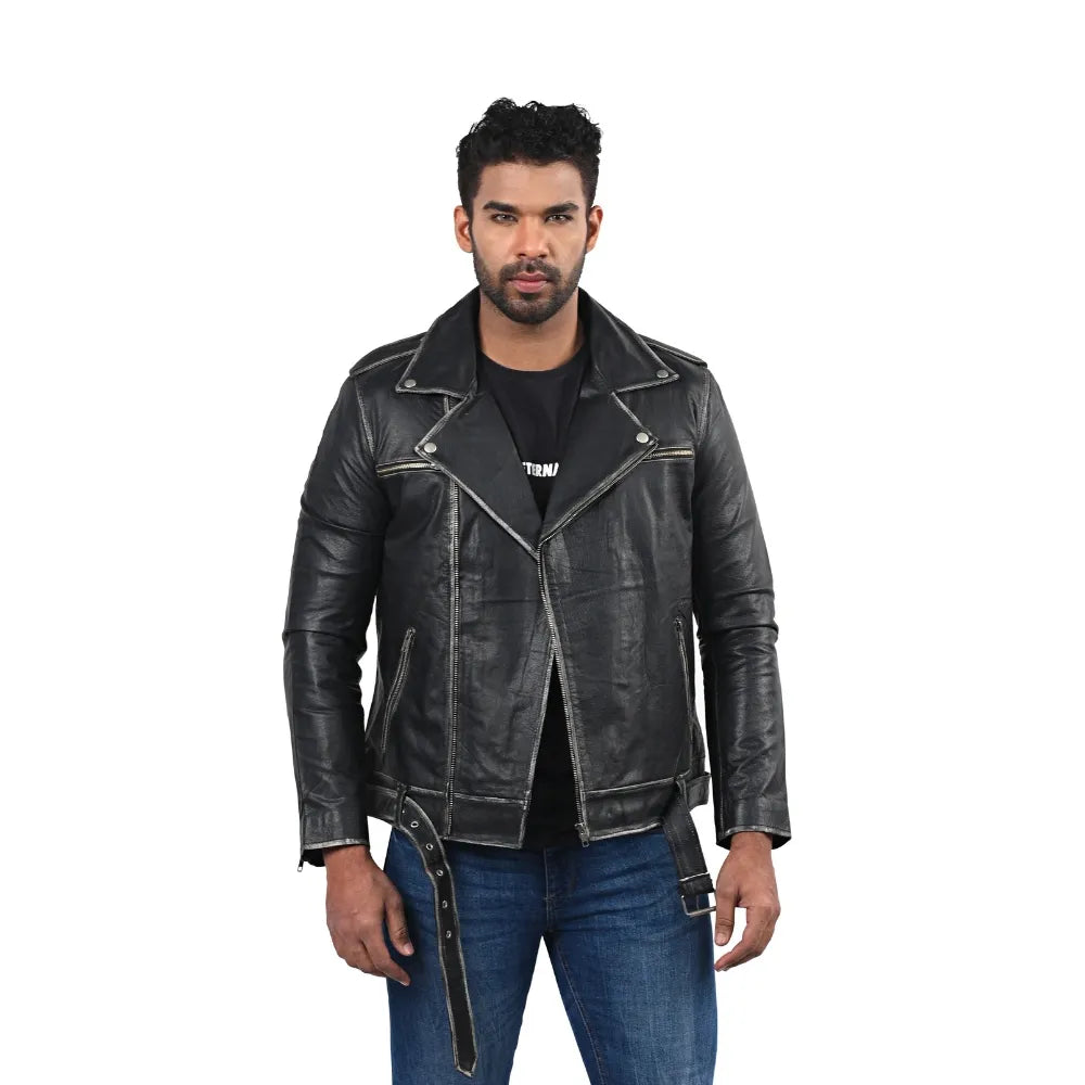 Men’s Black Real Leather Jacket