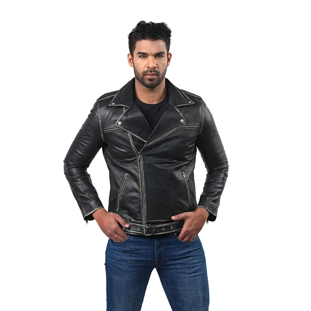 Men’s Black Real Leather Jacket