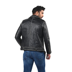 Men’s Black Real Leather Jacket