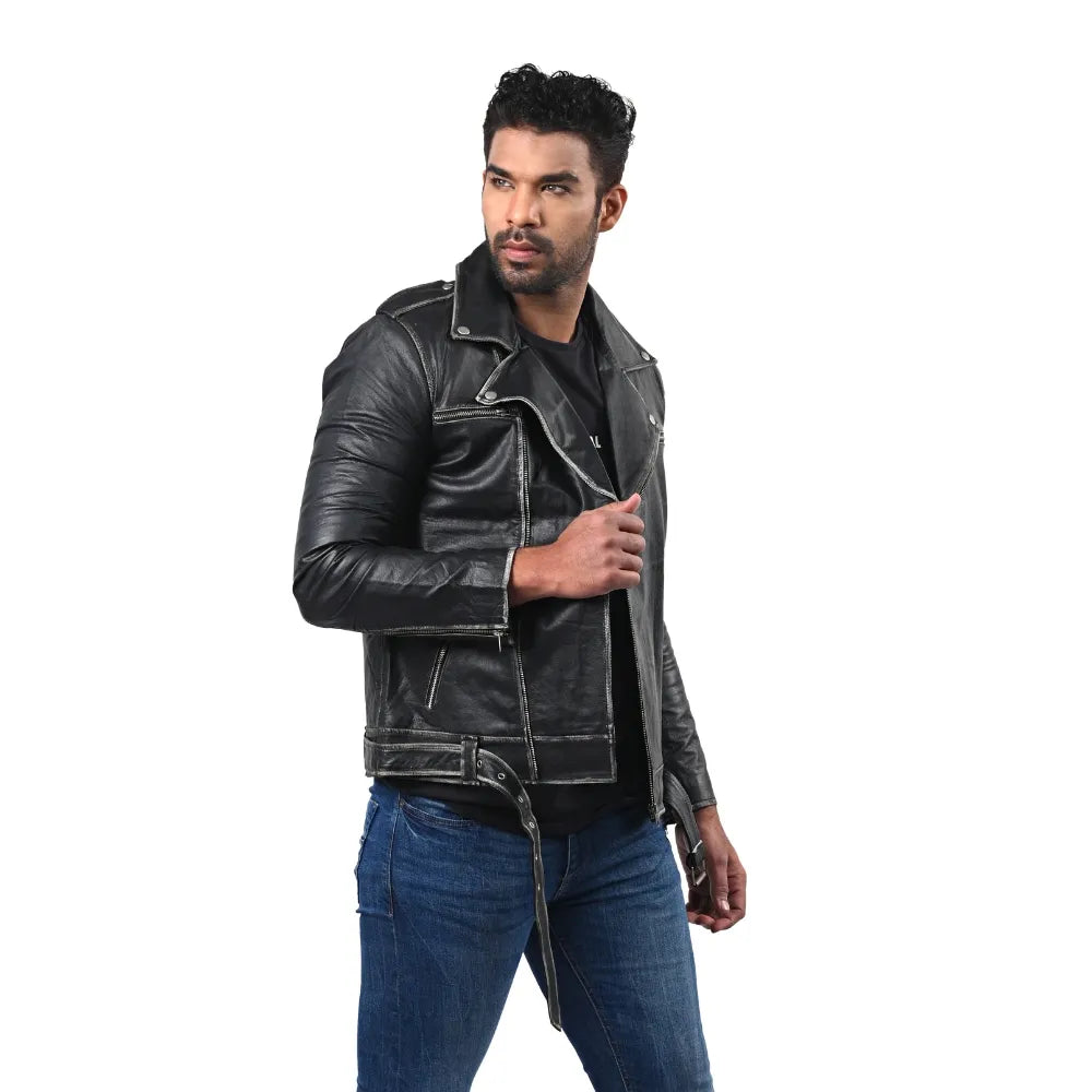 Men’s Black Real Leather Jacket