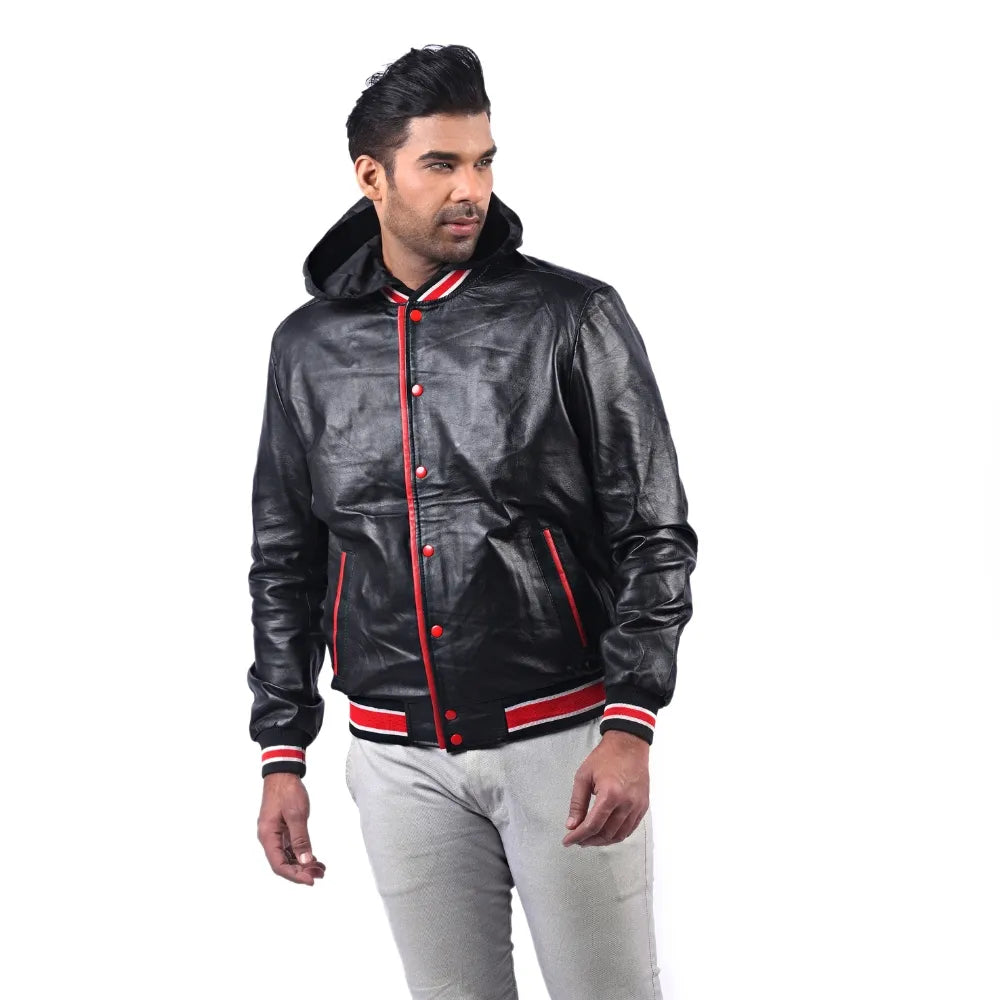 Men’s Black Rydex Leather Jacket