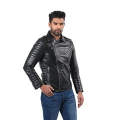 Men’s Black Shadowrift Leather Jacket