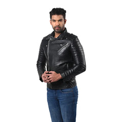 Men’s Black Shadowrift Leather Jacket