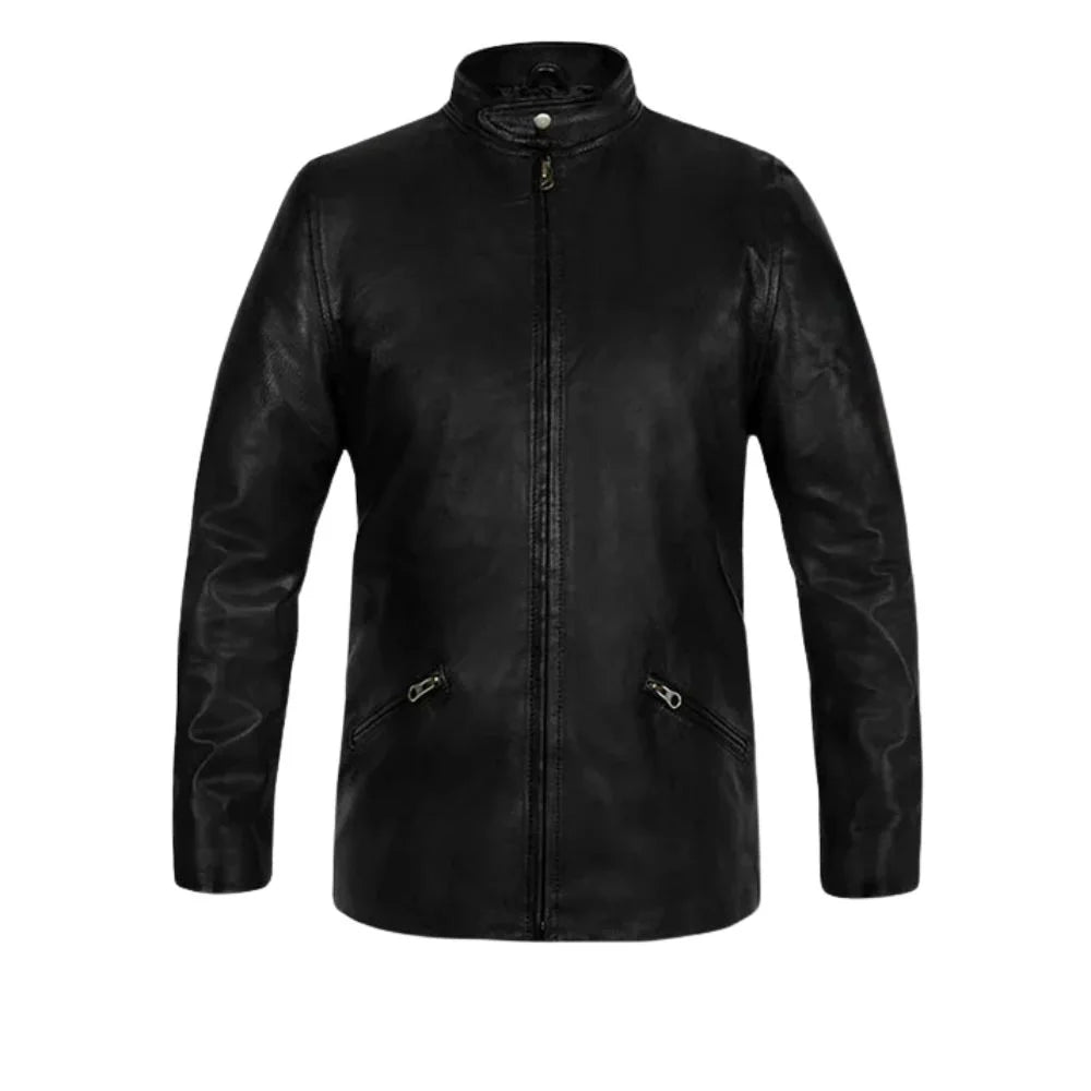 Men’s Black Standard Leather Jacket