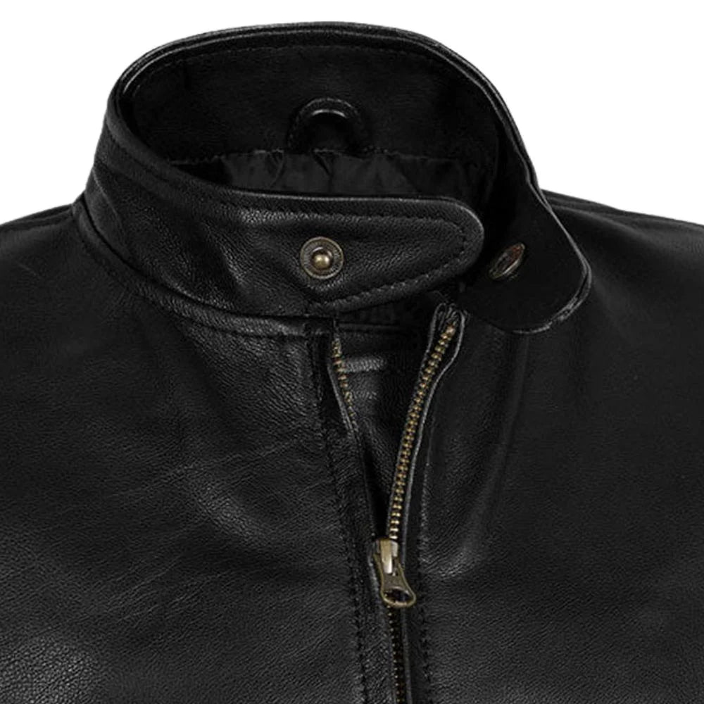 Men’s Black Standard Leather Jacket