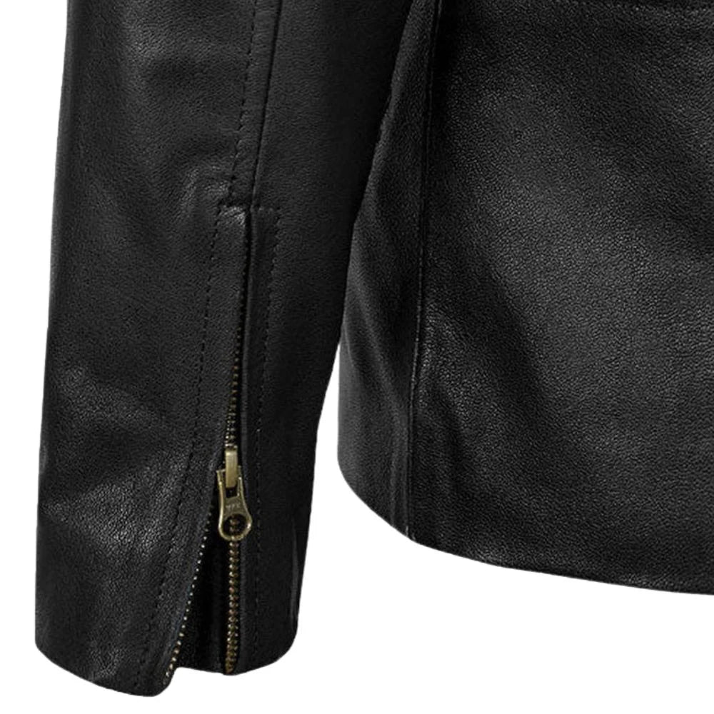 Men’s Black Standard Leather Jacket