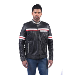 Men’s Black Straton Leather Jacket