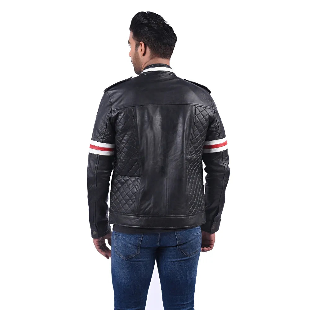 Men’s Black Straton Leather Jacket