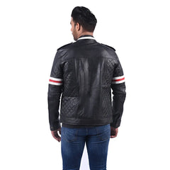 Men’s Black Straton Leather Jacket