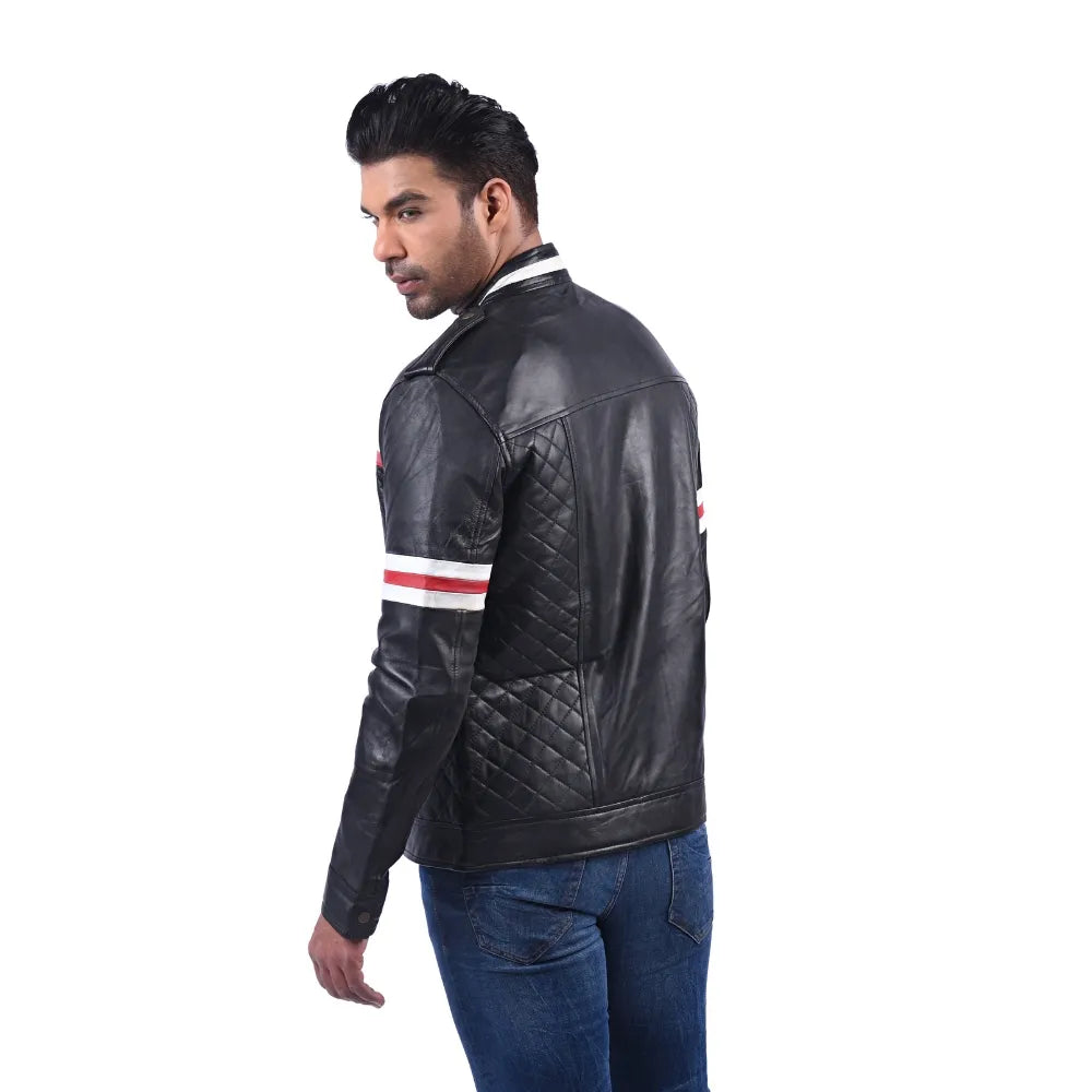 Men’s Black Straton Leather Jacket