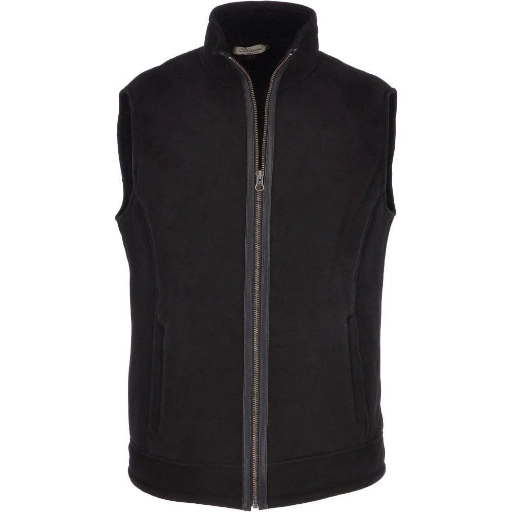 Men's Black Suede Leather Vest
