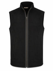 Men's Black Suede Leather Vest