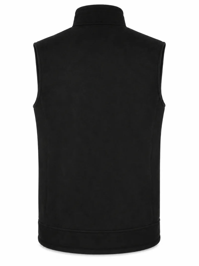 Men's Black Suede Leather Vest