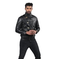 Men’s Black Torvex Leather Jacket