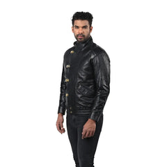 Men’s Black Torvex Leather Jacket