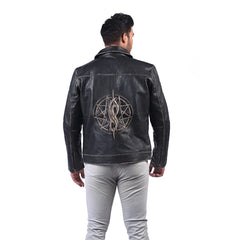 Men’s Black Travor Leather Jacket