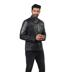 Men’s Black Vantix Leather Jacket