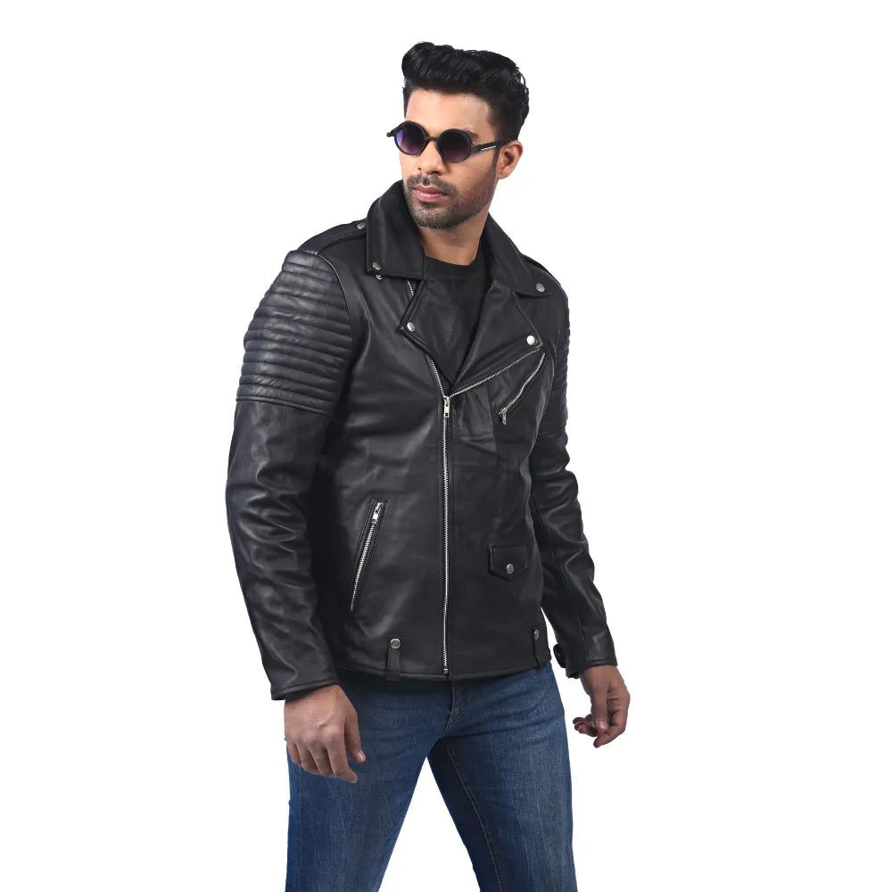 Men’s Black Vantor Leather Jacket