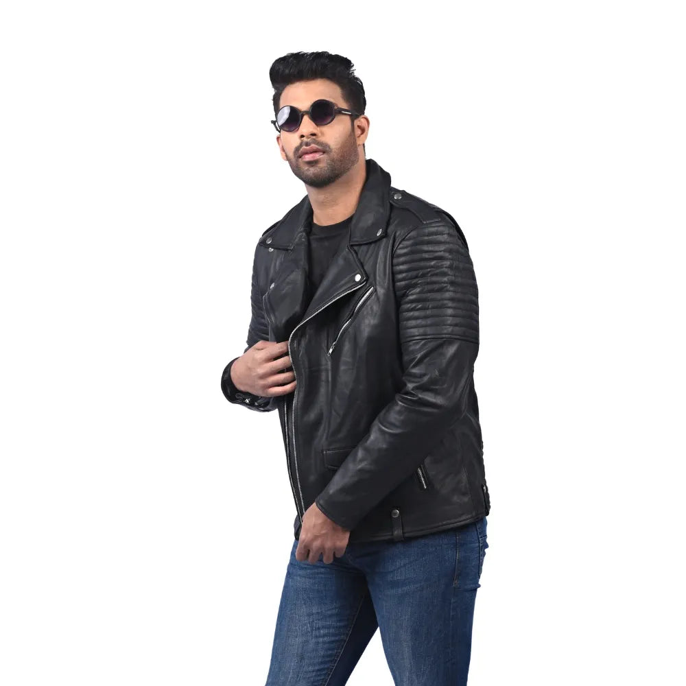 Men’s Black Vantor Leather Jacket