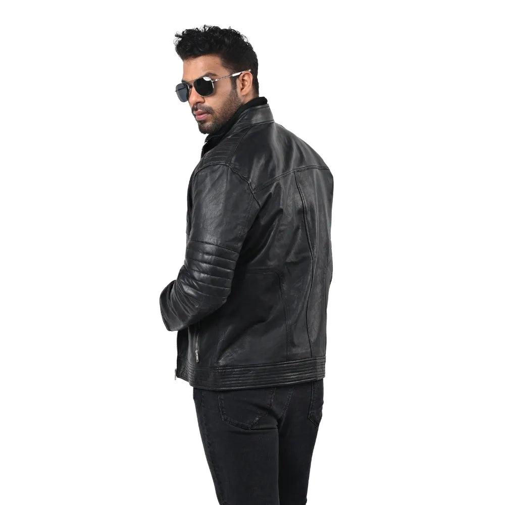 Men’s Black Varnex Leather Jacket